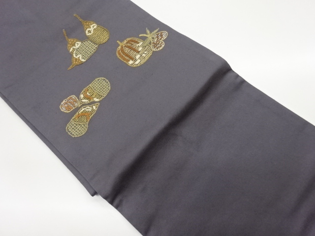 JAPANESE NAGOYA OBI / SAGARA KNOTS / VEGETABLE